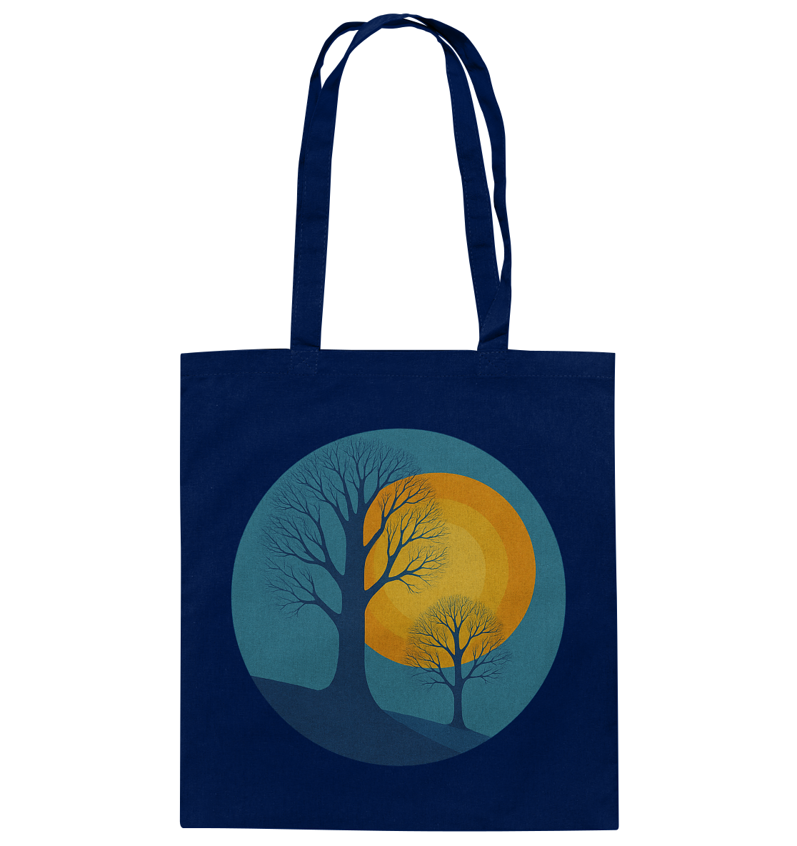 Sonnenklang Blau - Baumwolltasche