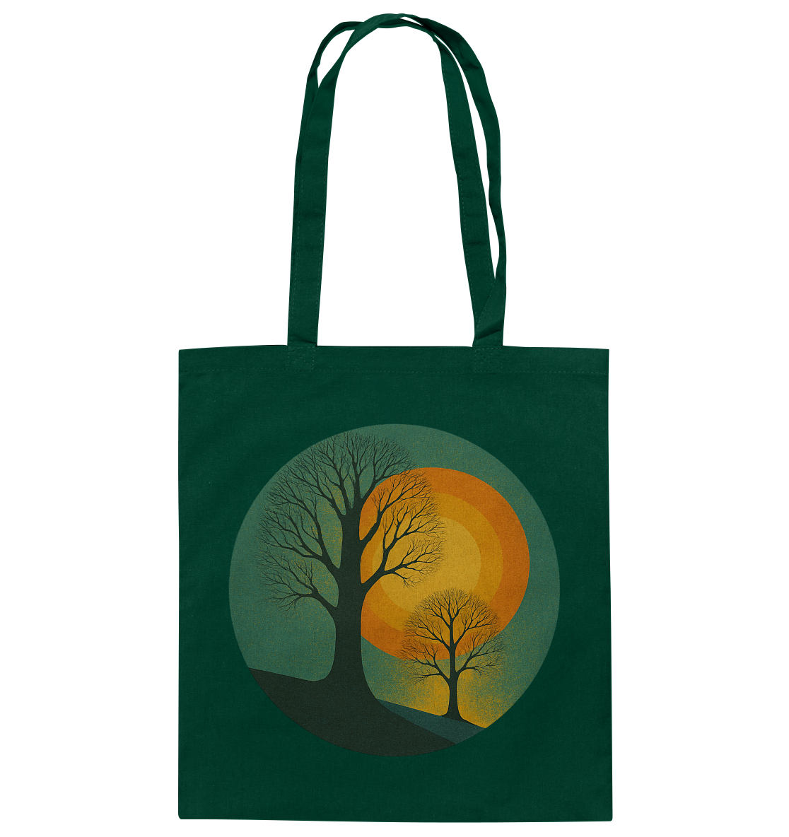 Sonnenklang Grün - Baumwolltasche