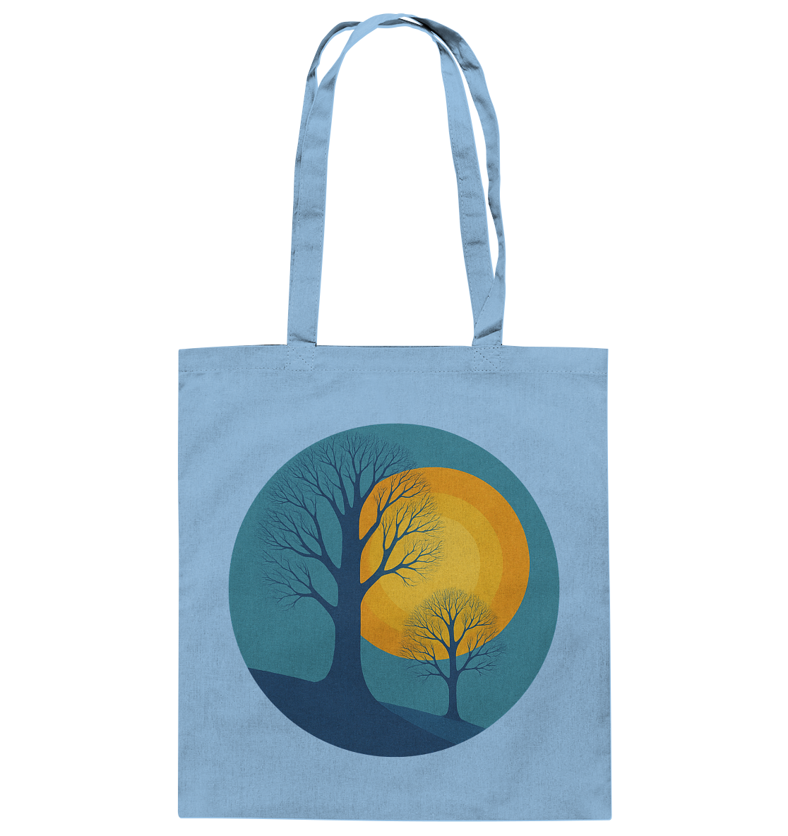 Sonnenklang Blau - Baumwolltasche
