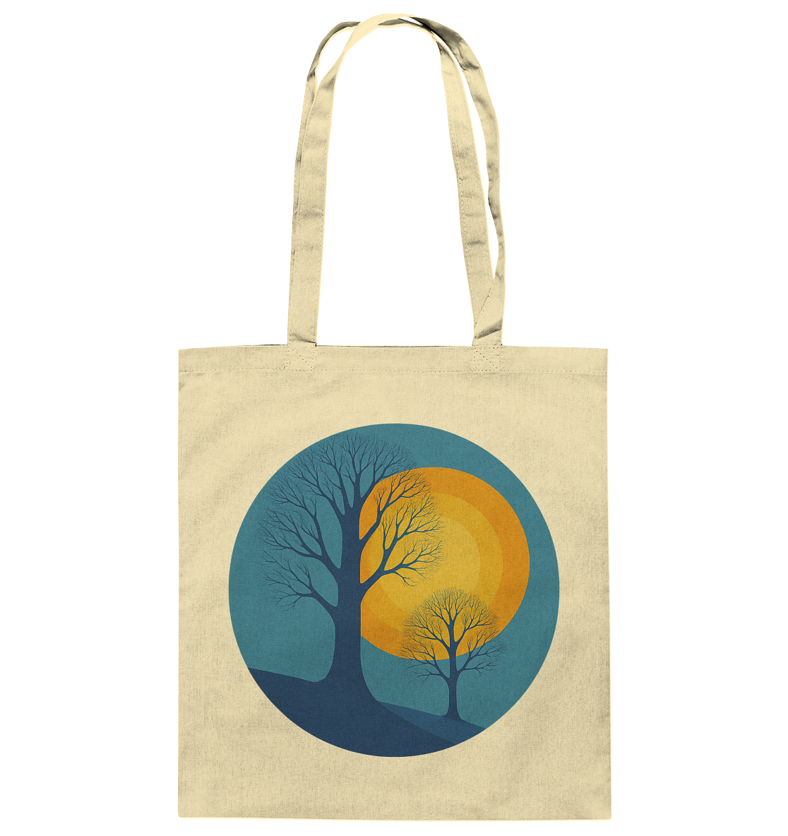 Sonnenklang Blau - Baumwolltasche