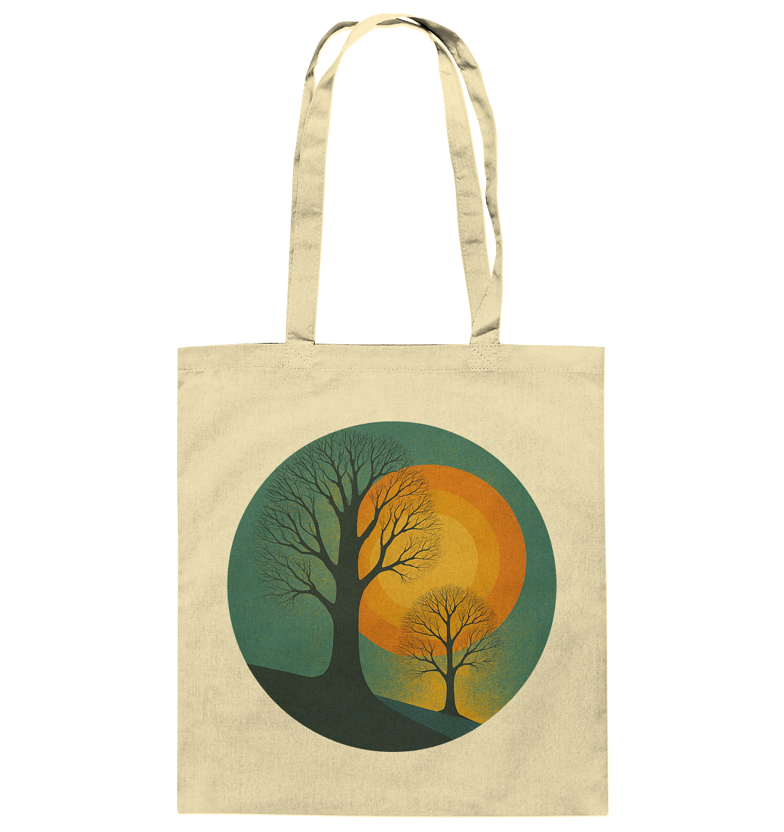 Sonnenklang Grün - Baumwolltasche