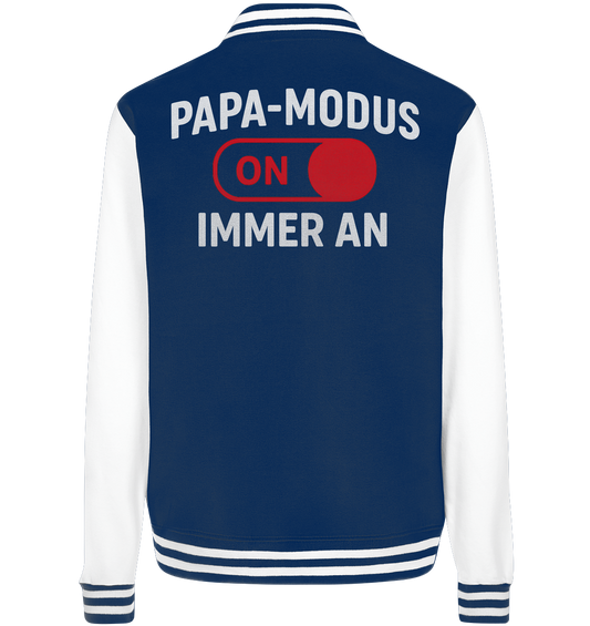Papa-Modus On - Rot - College Jacket