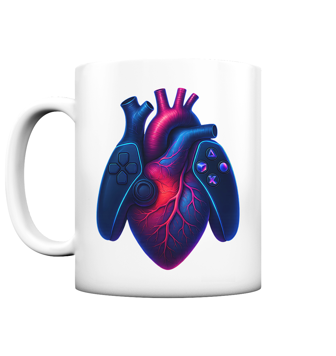 Heart of a Gamer – Pixel Pulse - Tasse matt
