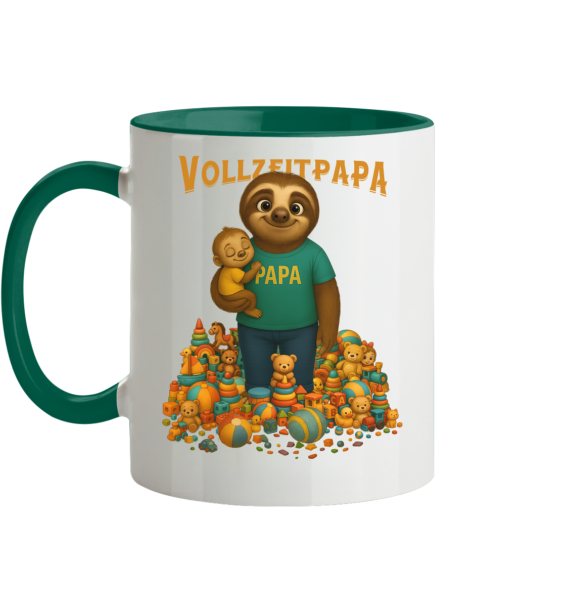 Slothies - Vollzeitpapa - Tasse zweifarbig