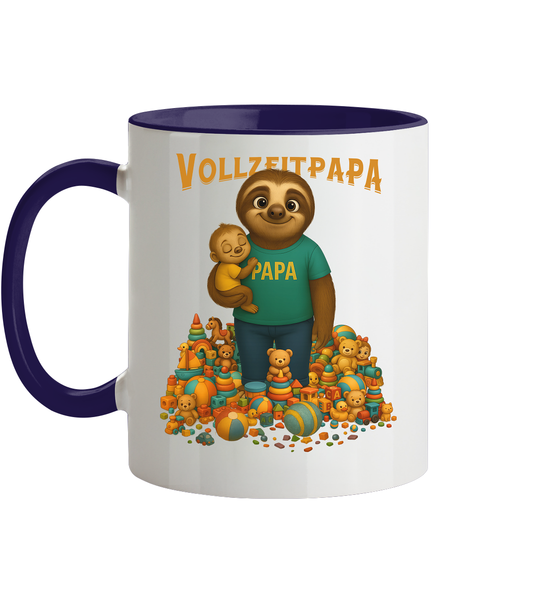 Slothies - Vollzeitpapa - Tasse zweifarbig
