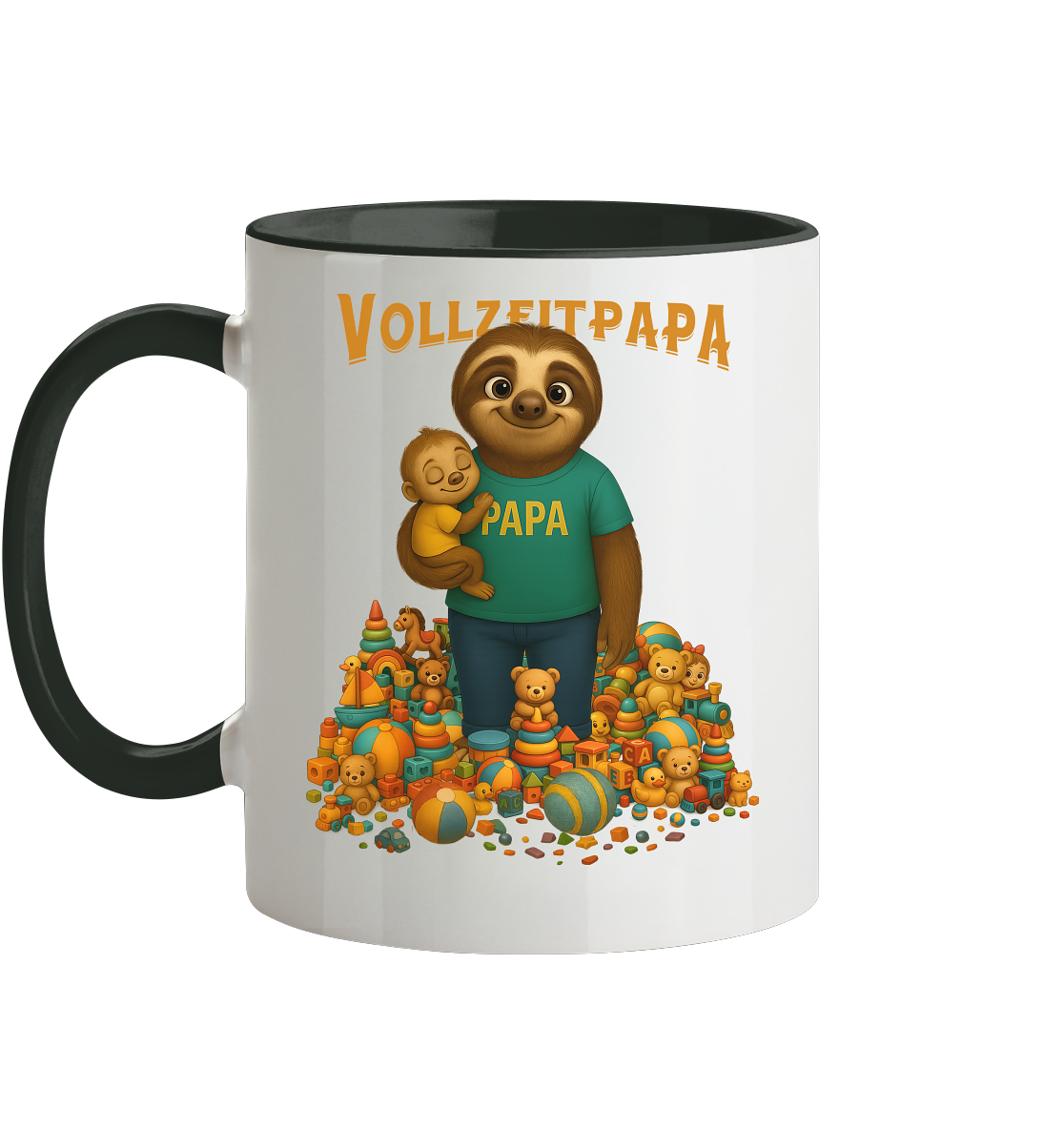 Slothies - Vollzeitpapa - Tasse zweifarbig