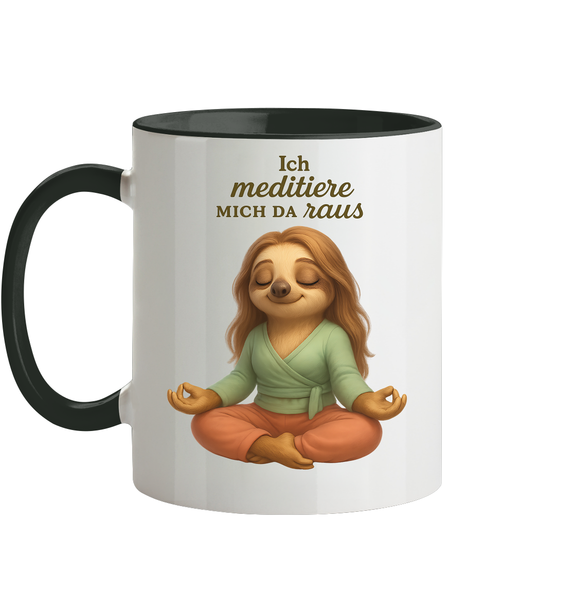 Slothies - Ich meditiere mich da raus - Weiblich - Tasse zweifarbig
