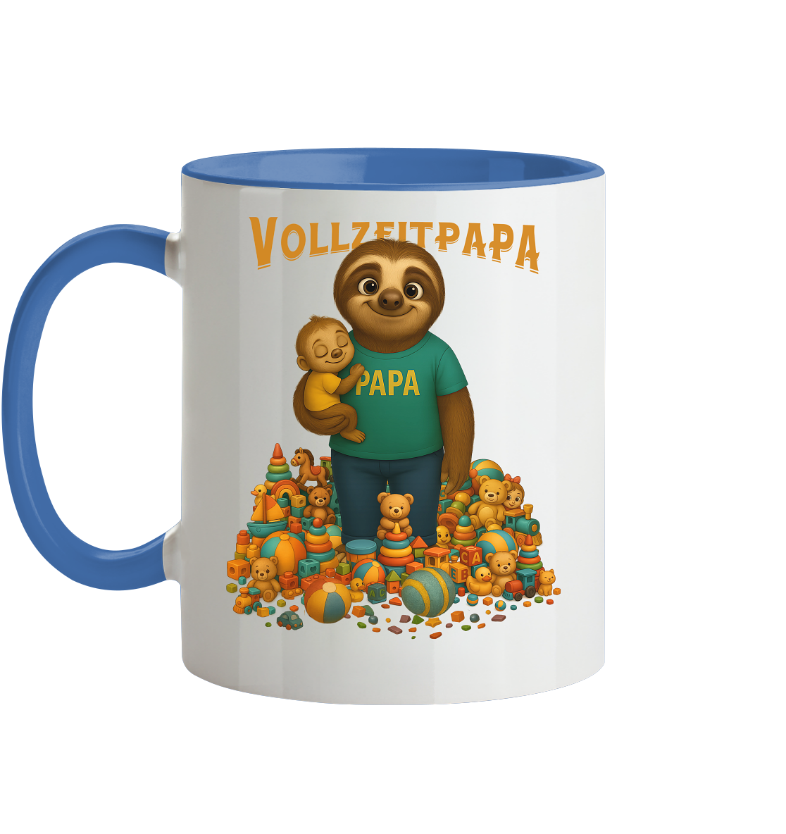 Slothies - Vollzeitpapa - Tasse zweifarbig