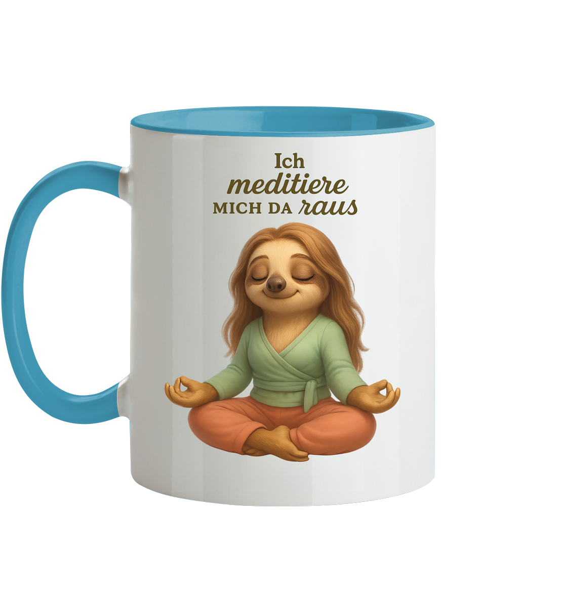 Slothies - Ich meditiere mich da raus - Weiblich - Tasse zweifarbig