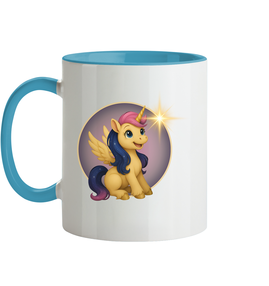 Luna - Das Licht im Dunkeln - Stern - Tasse zweifarbig