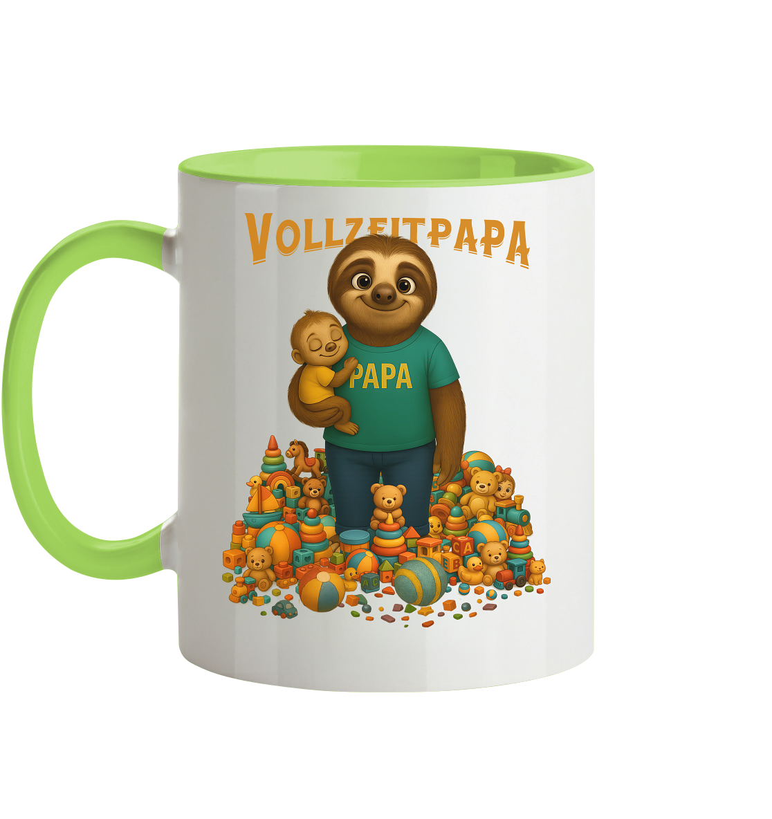 Slothies - Vollzeitpapa - Tasse zweifarbig