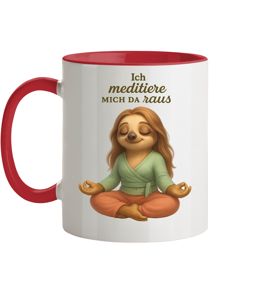 Slothies - Ich meditiere mich da raus - Weiblich - Tasse zweifarbig
