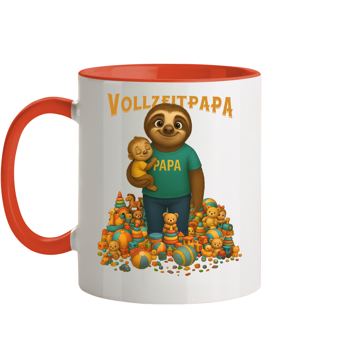Slothies - Vollzeitpapa - Tasse zweifarbig
