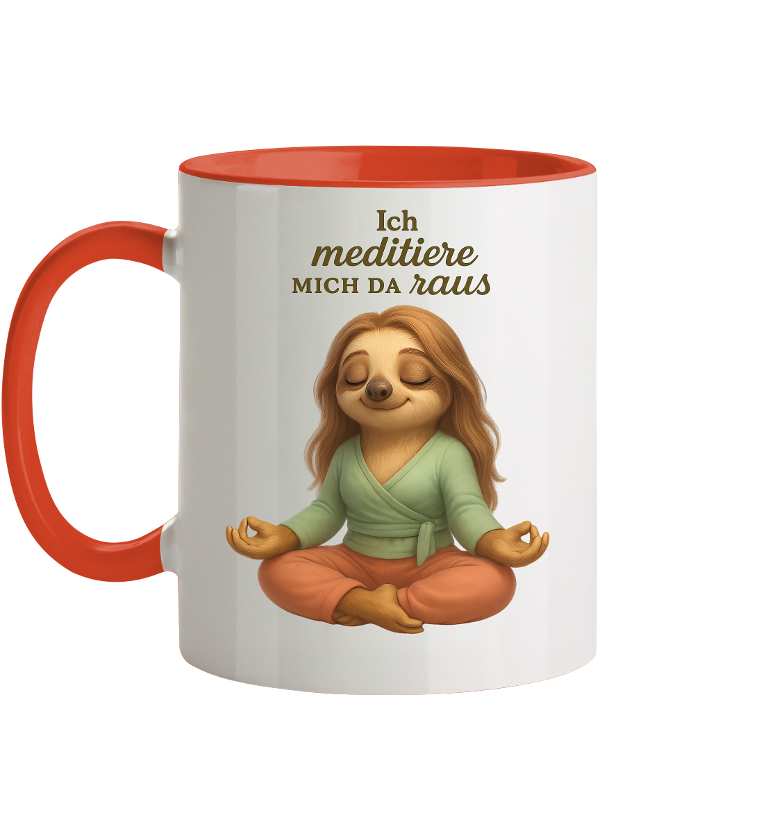Slothies - Ich meditiere mich da raus - Weiblich - Tasse zweifarbig