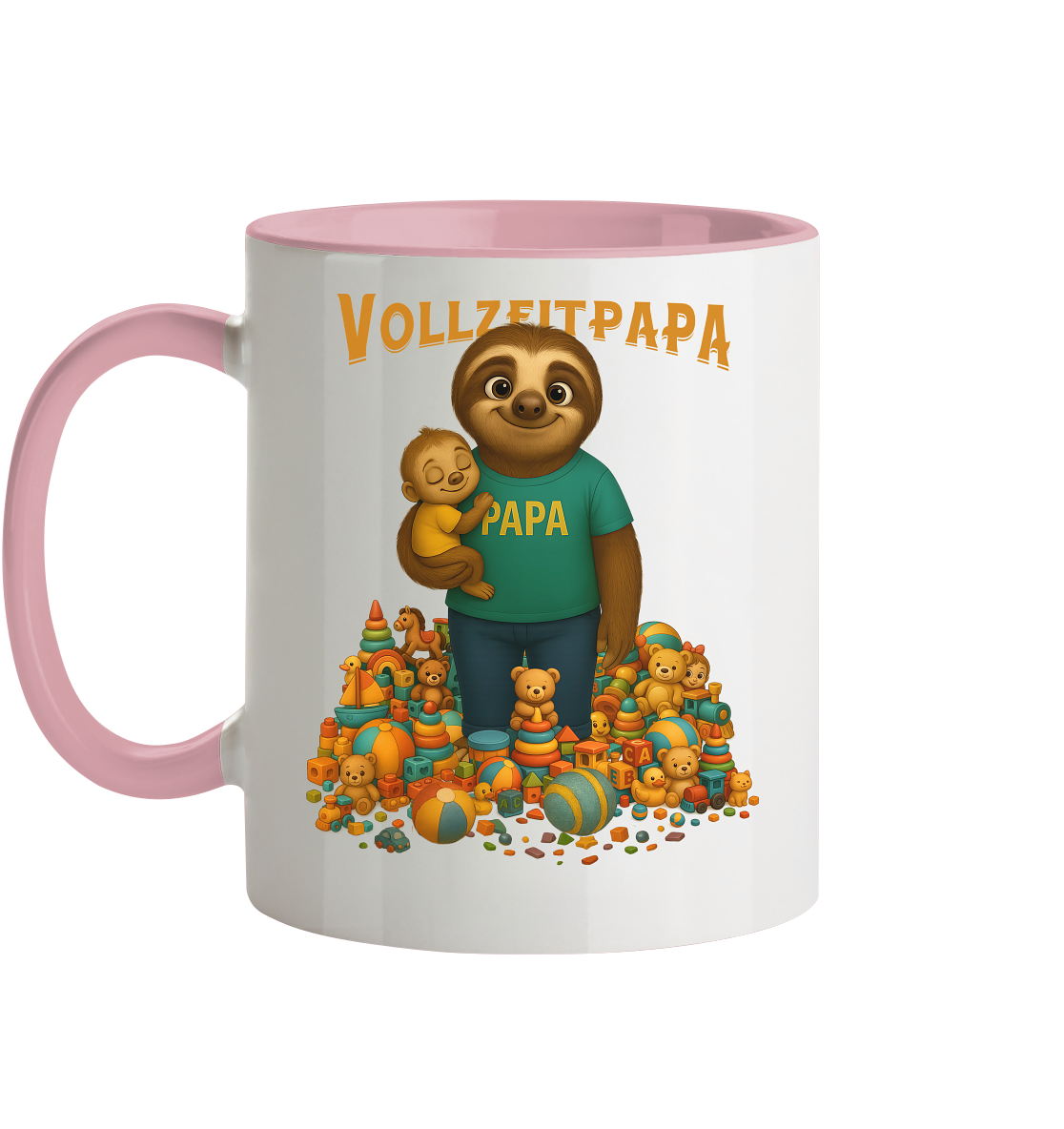 Slothies - Vollzeitpapa - Tasse zweifarbig