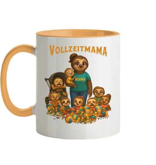 Slothies - Vollzeitmama - Haufen Kinder - Tasse zweifarbig