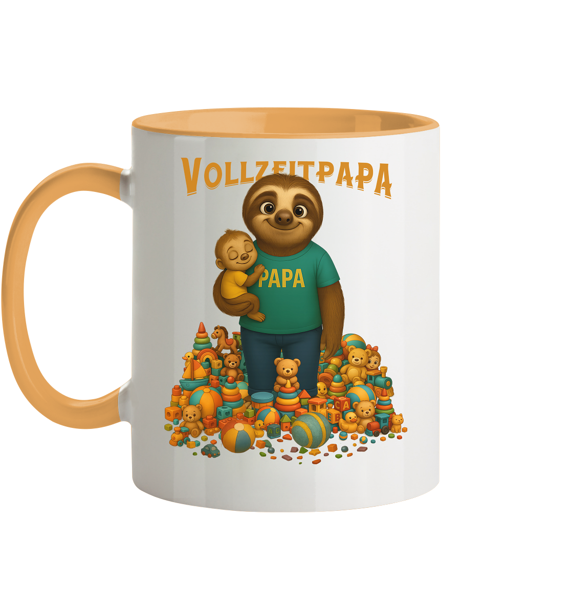 Slothies - Vollzeitpapa - Tasse zweifarbig