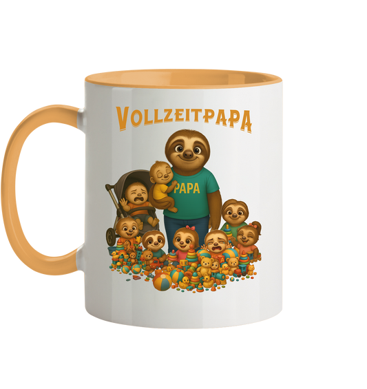 Slothies - Vollzeitpapa - Haufen Kinder - Tasse zweifarbig