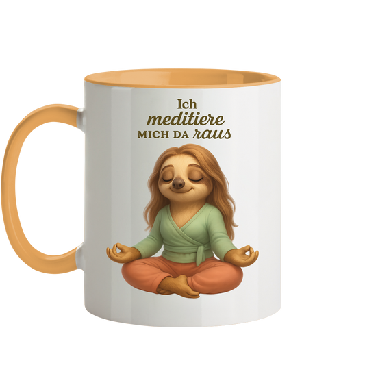 Slothies - Ich meditiere mich da raus - Weiblich - Tasse zweifarbig