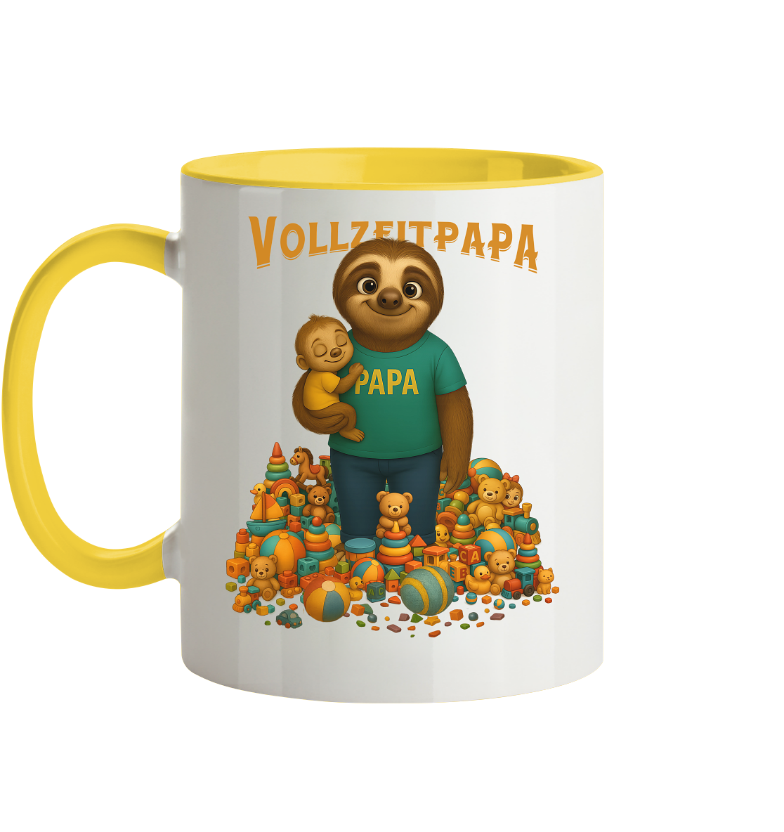 Slothies - Vollzeitpapa - Tasse zweifarbig
