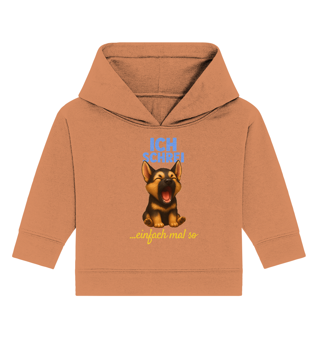 Ich schrei einfach mal so – Schäferhund-Welpe - Baby Organic Hoodie
