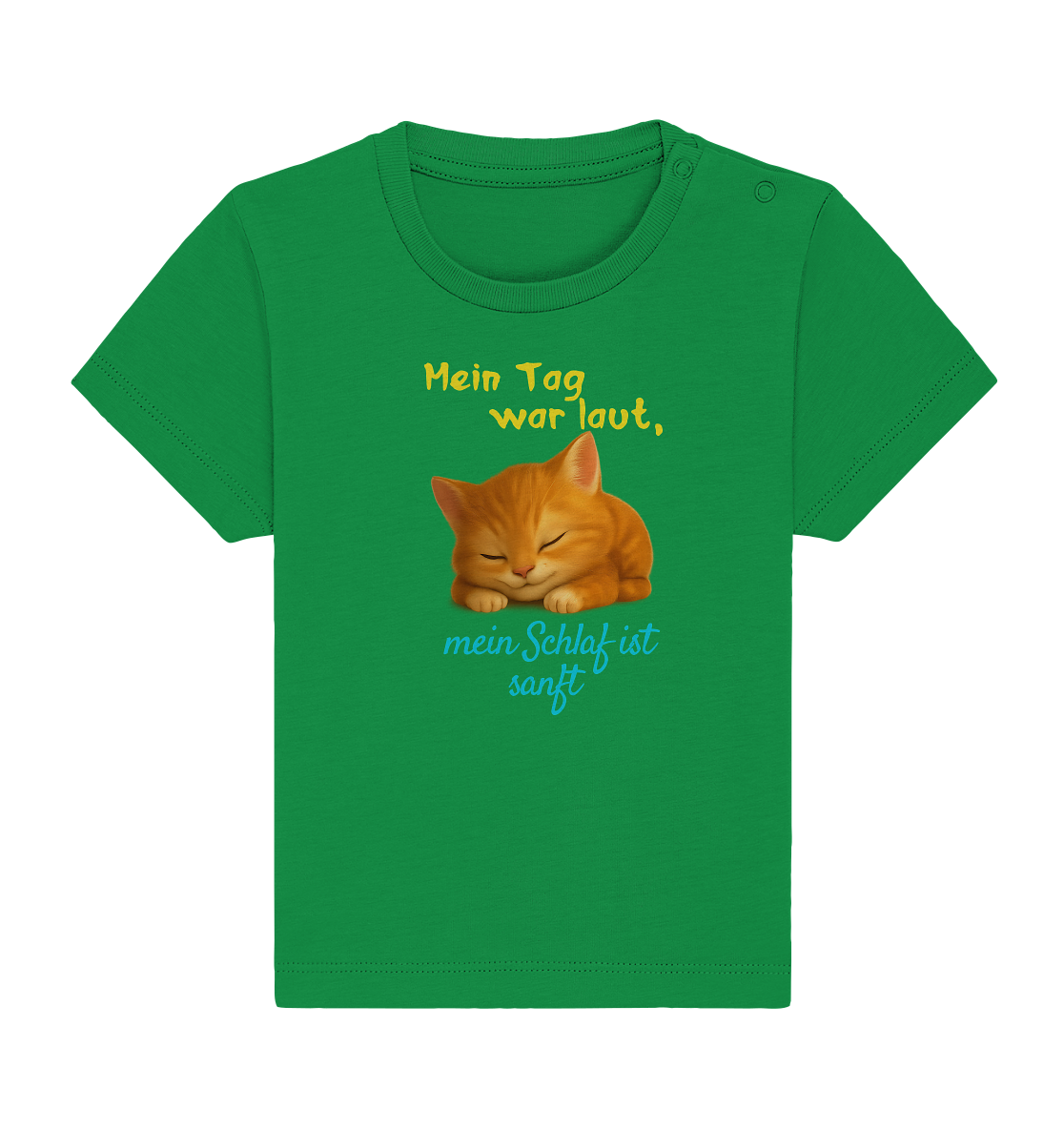 Mein Tag war laut, mein schlaf ist sanft – Kätzchen - Baby Organic Shirt
