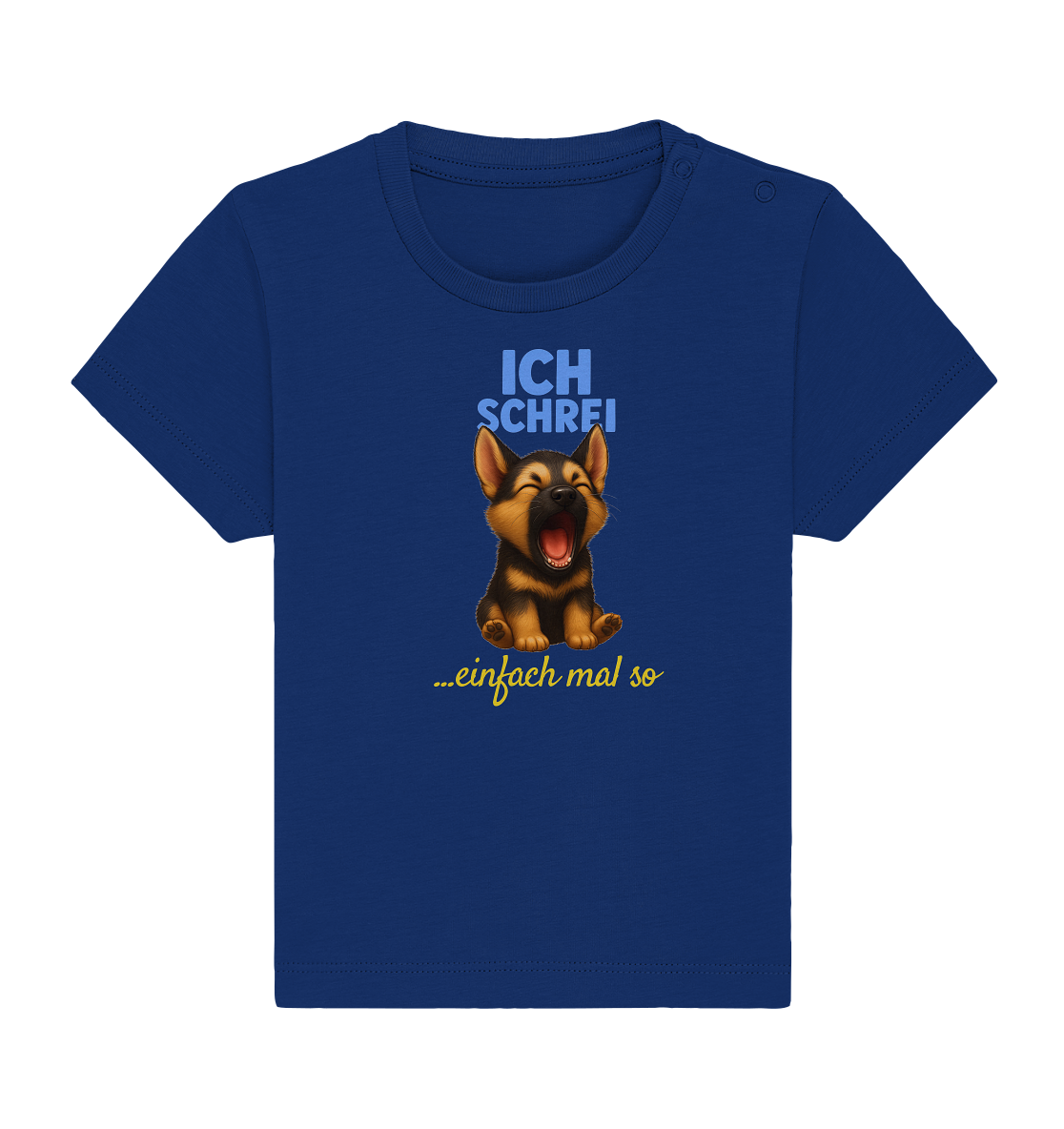 Ich schrei einfach mal so – Schäferhund-Welpe - Baby Organic Shirt