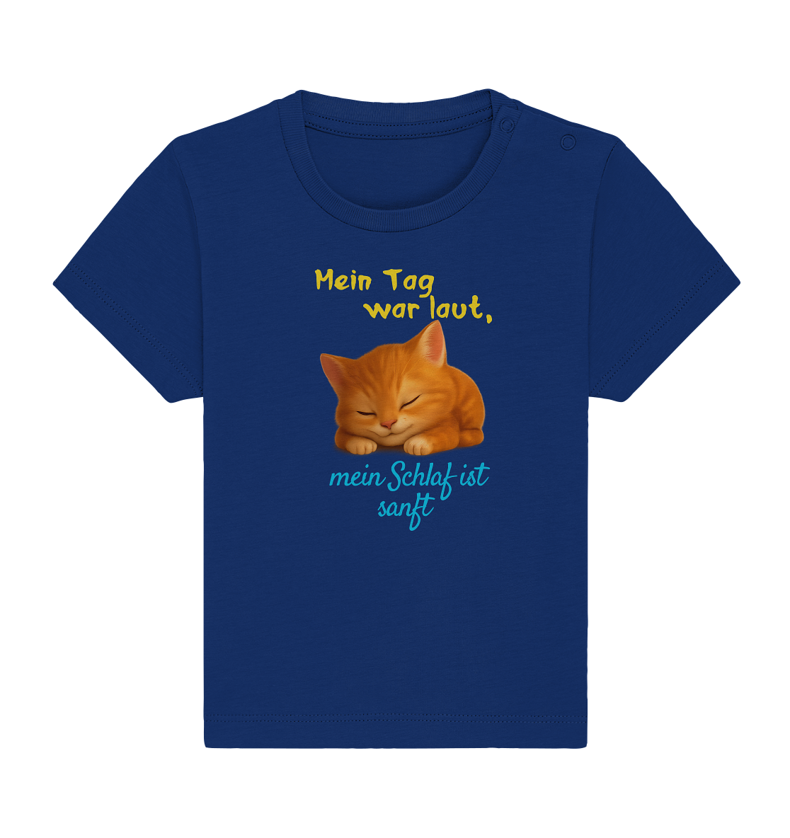 Mein Tag war laut, mein schlaf ist sanft – Kätzchen - Baby Organic Shirt