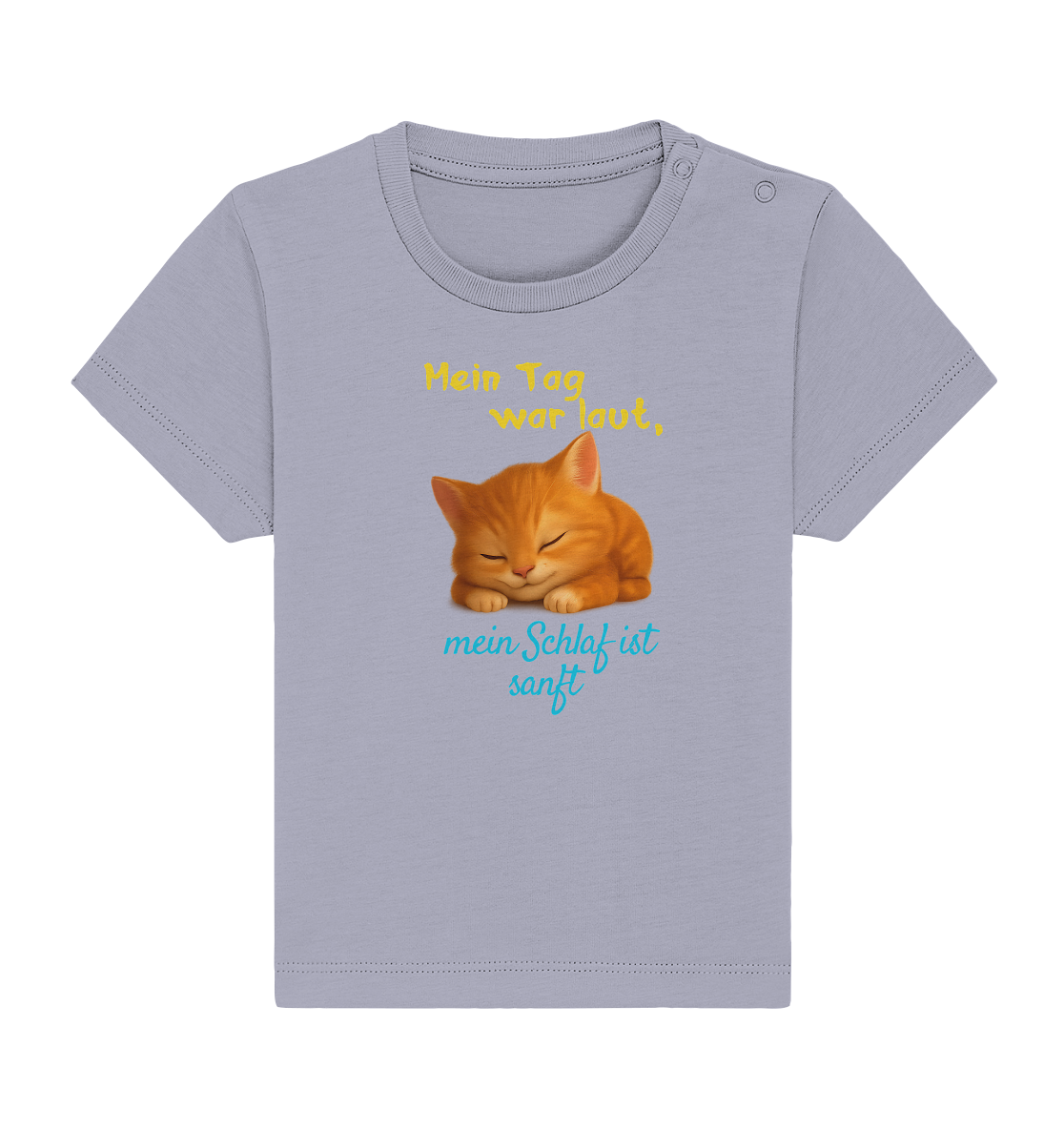 Mein Tag war laut, mein schlaf ist sanft – Kätzchen - Baby Organic Shirt