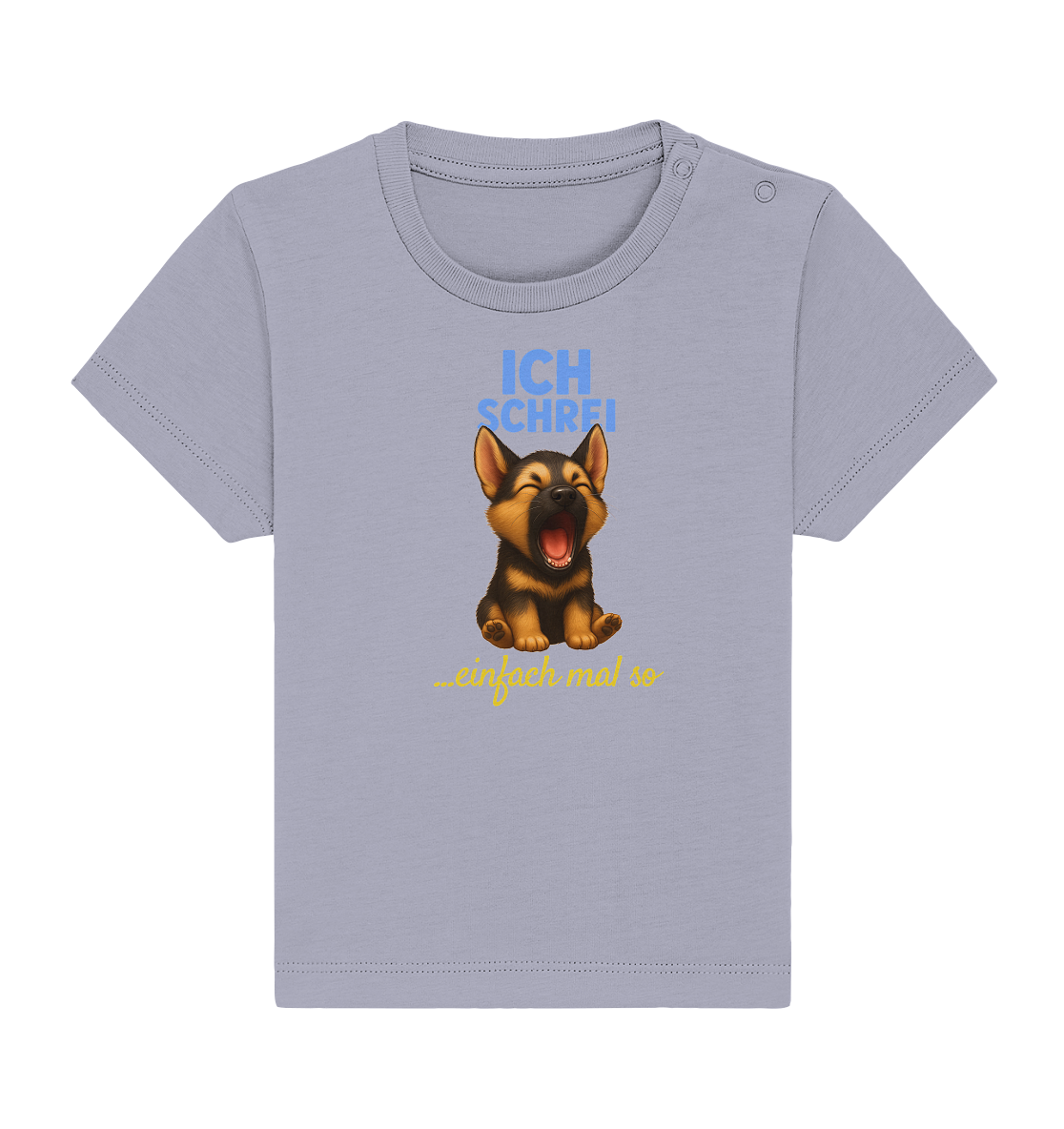 Ich schrei einfach mal so – Schäferhund-Welpe - Baby Organic Shirt
