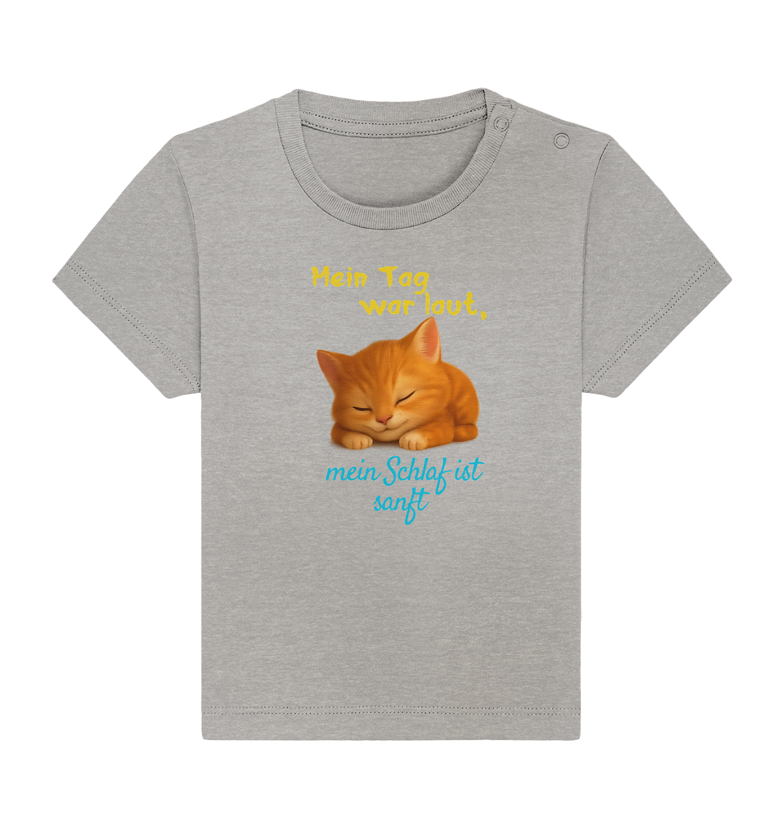Mein Tag war laut, mein schlaf ist sanft – Kätzchen - Baby Organic Shirt
