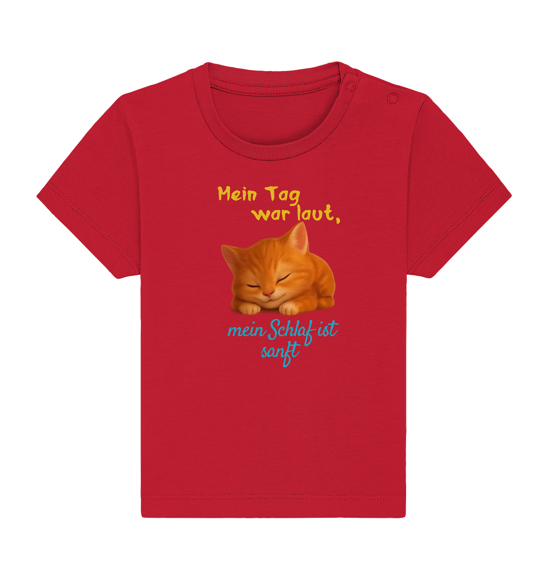 Mein Tag war laut, mein schlaf ist sanft – Kätzchen - Baby Organic Shirt