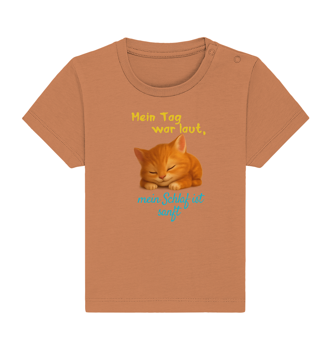 Mein Tag war laut, mein schlaf ist sanft – Kätzchen - Baby Organic Shirt