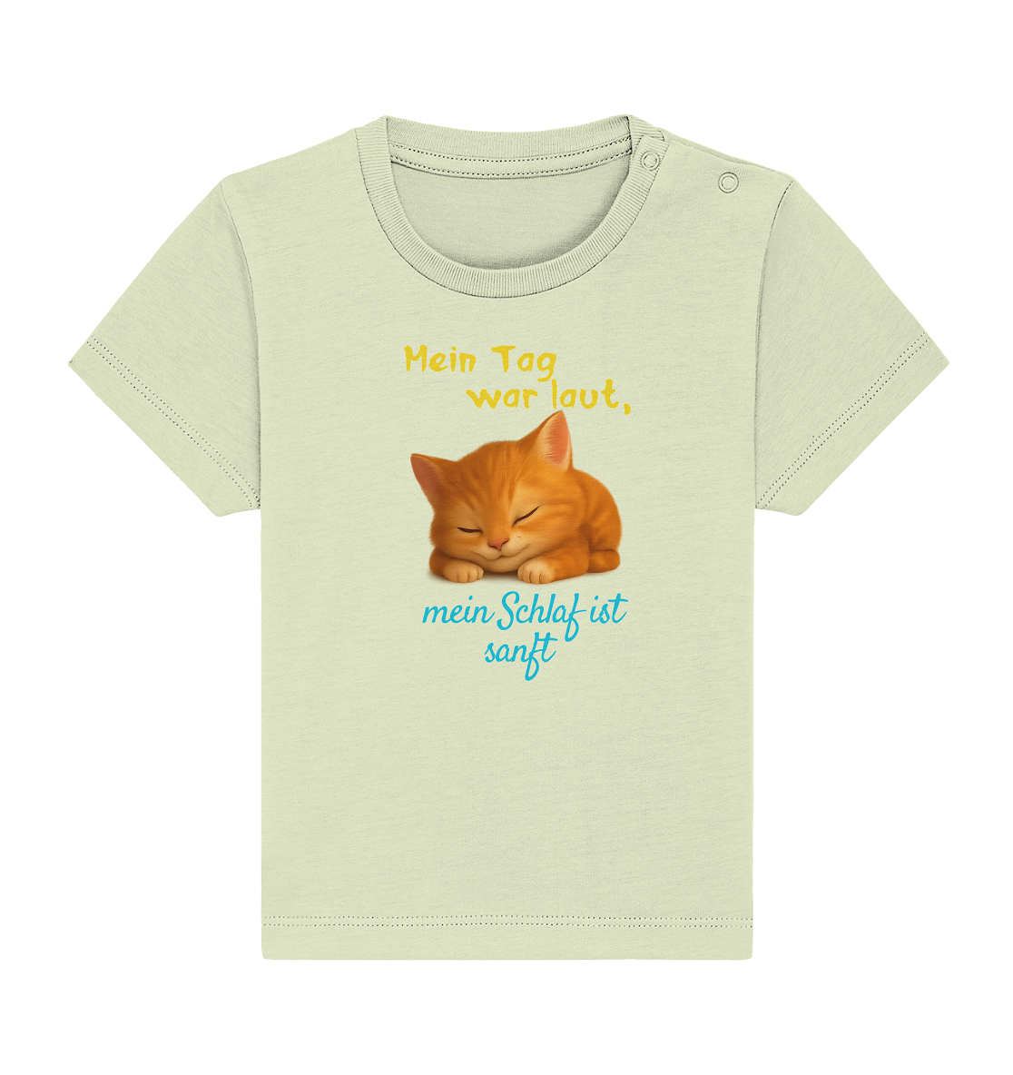 Mein Tag war laut, mein schlaf ist sanft – Kätzchen - Baby Organic Shirt