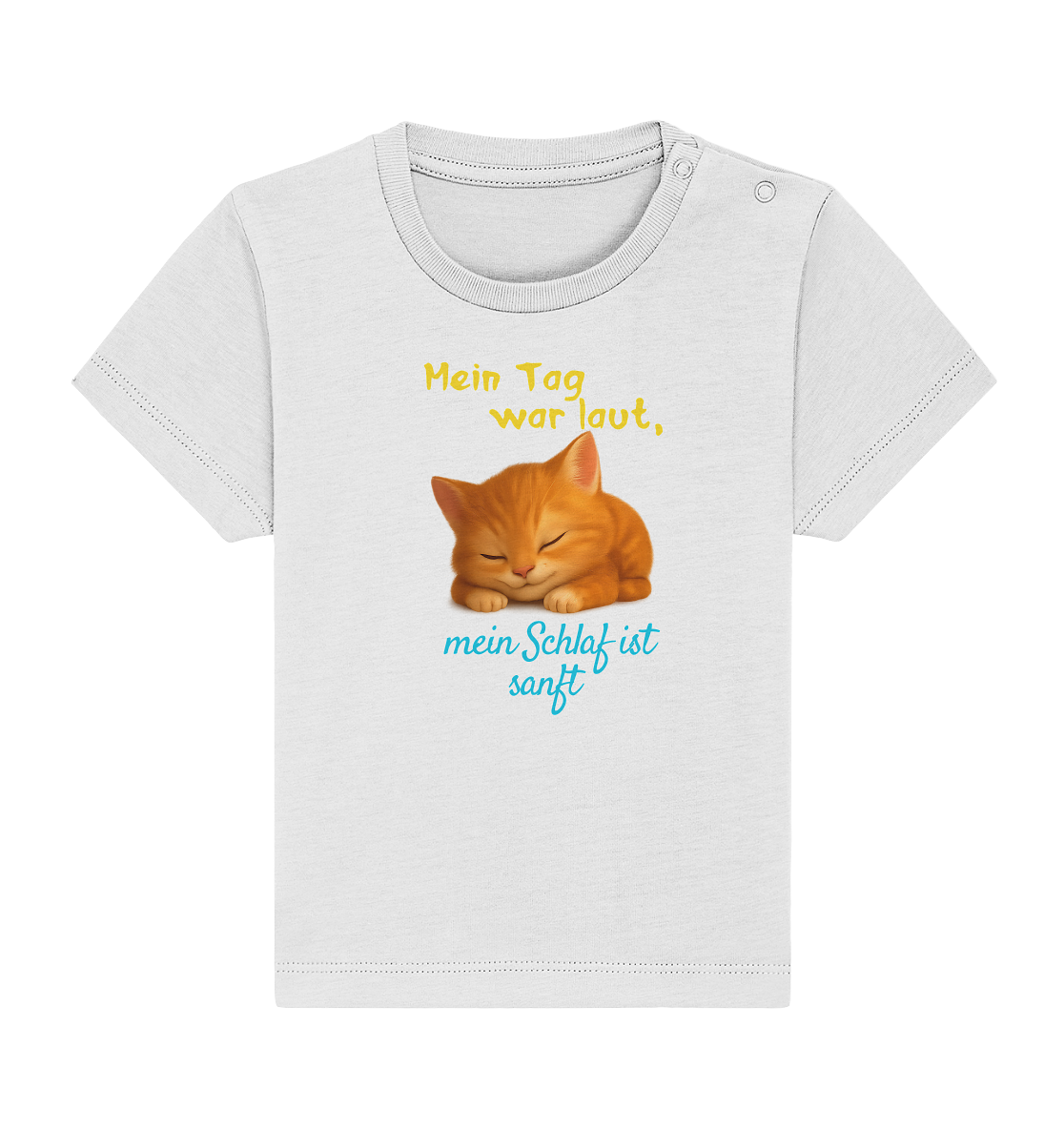 Mein Tag war laut, mein schlaf ist sanft – Kätzchen - Baby Organic Shirt