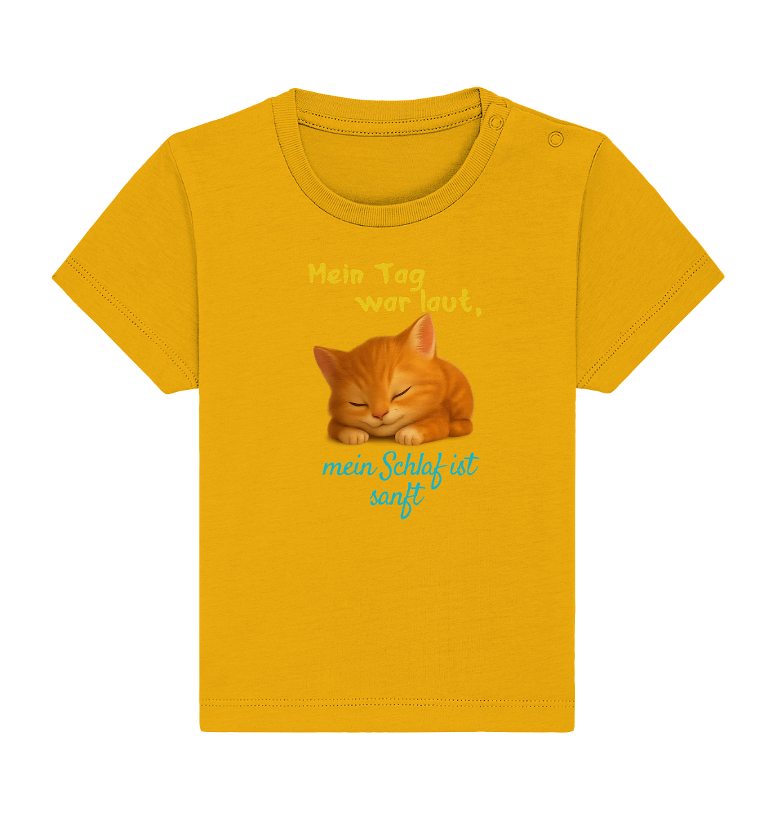 Mein Tag war laut, mein schlaf ist sanft – Kätzchen - Baby Organic Shirt