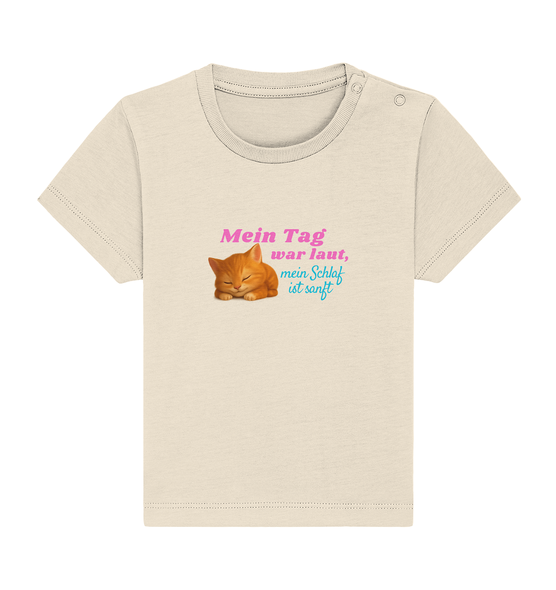 Mein Tag war laut, mein schlaf ist sanft – Kätzchen 2 - Baby Organic Shirt