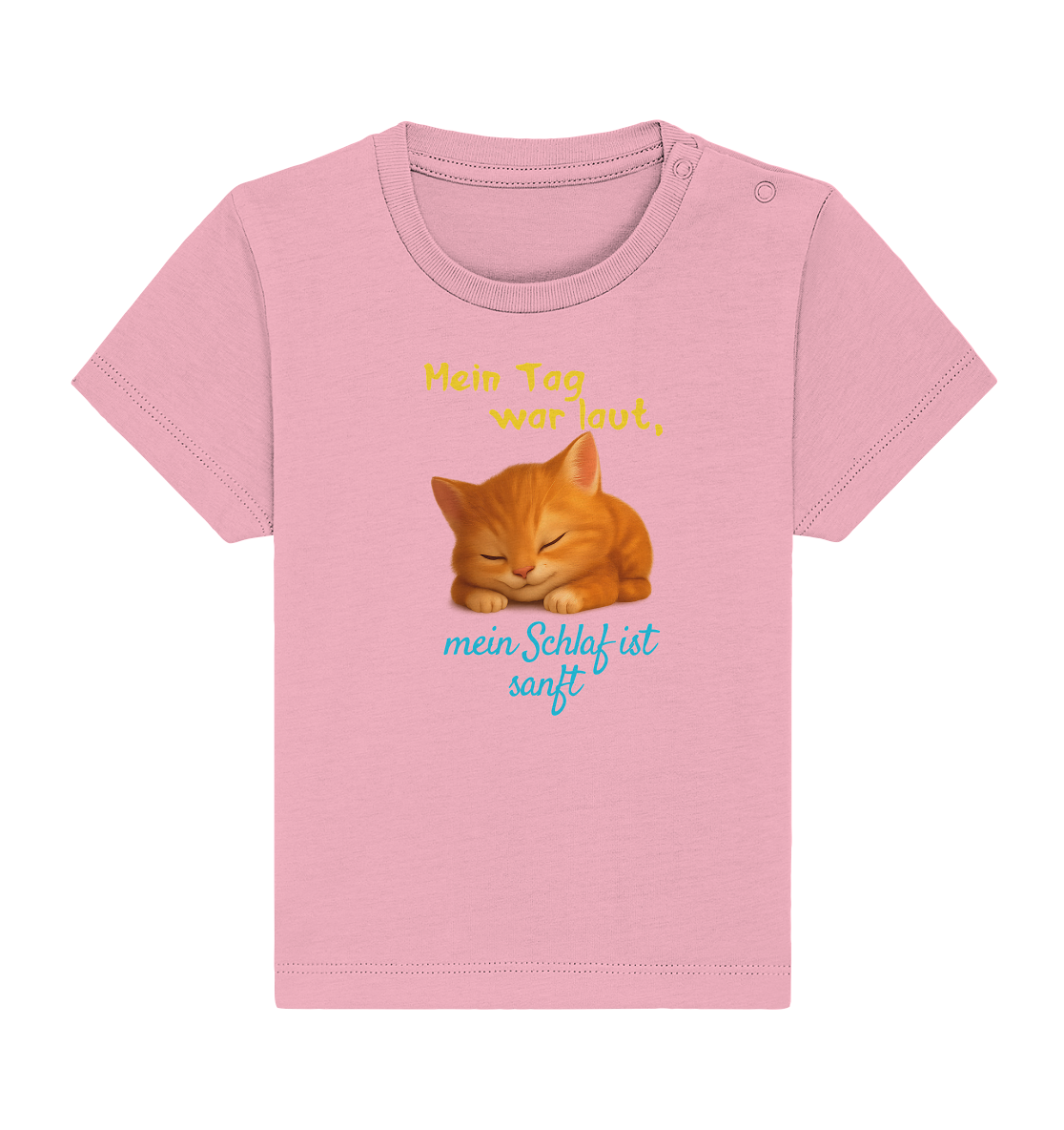 Mein Tag war laut, mein schlaf ist sanft – Kätzchen - Baby Organic Shirt