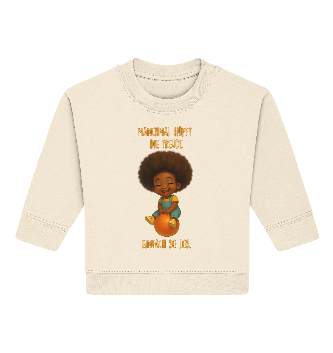 Kiwi – Die Freude hüpft los - Baby Organic Sweatshirt