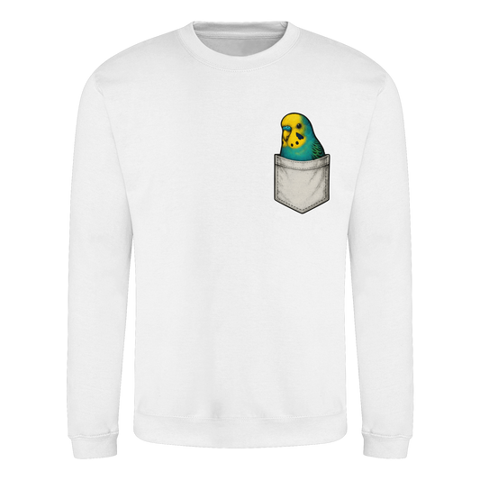 Peekaboo Pocket Bird – Lustiger Wellensittich im Hosentaschen-Style - Basic Sweatshirt