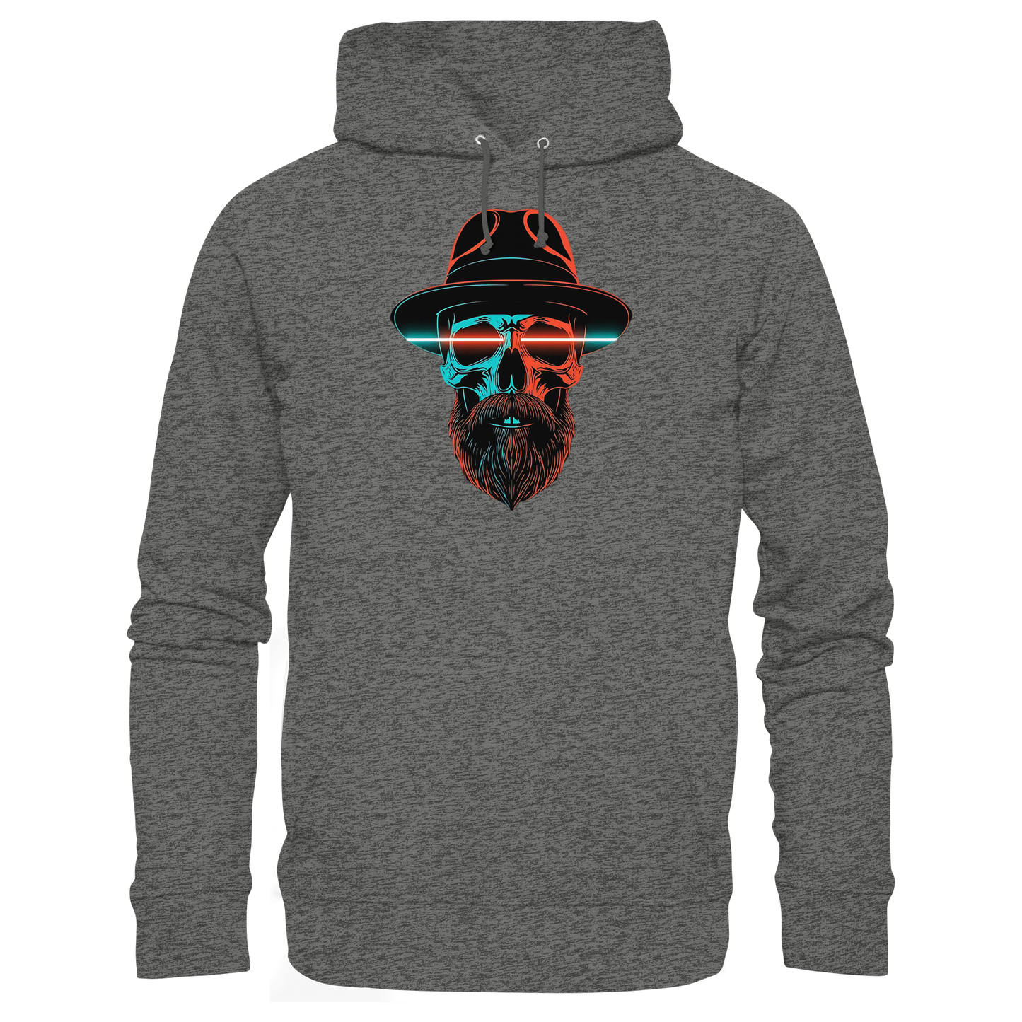 Neon Silence – Turquoise & Orange - Basic Unisex Hoodie