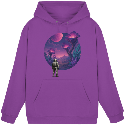 Lunar Bloom – Astronaut’s Journey - Basic Unisex Hoodie