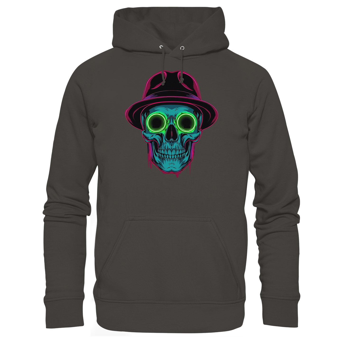 Neon Silence – Purple & Lime - Basic Unisex Hoodie