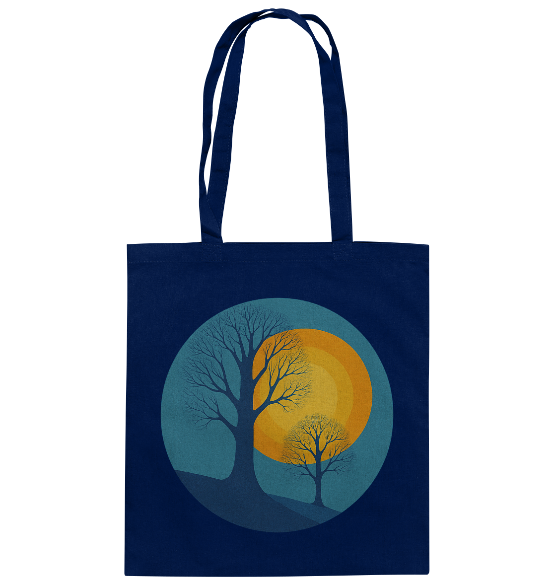 Sonnenklang Blau - Baumwolltasche