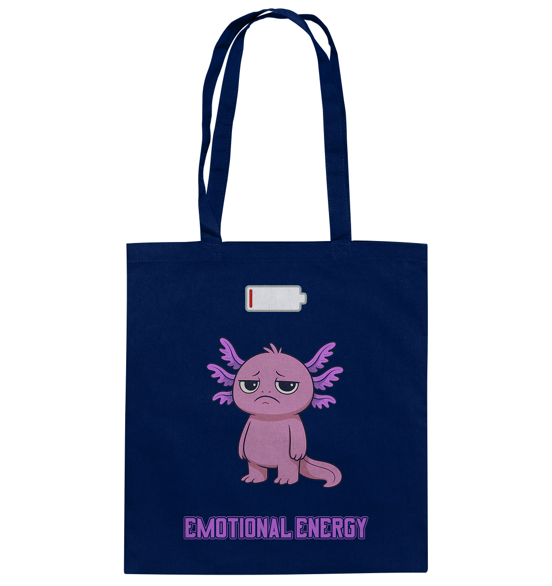 Emotional Energy – Axolotl (Pink) - Baumwolltasche