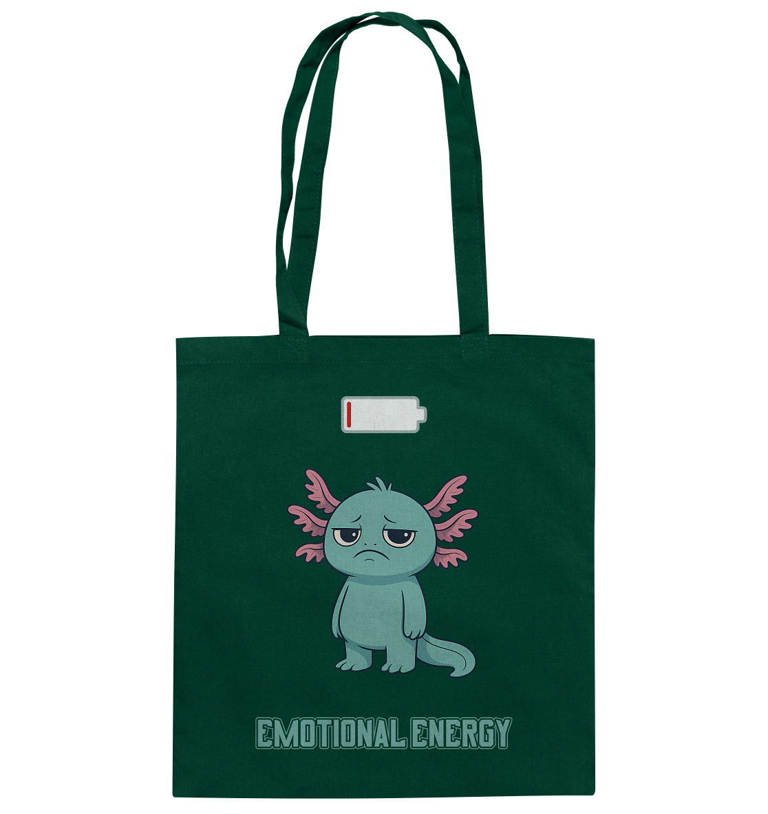 Emotional Energy – Axolotl (Türkis) - Baumwolltasche