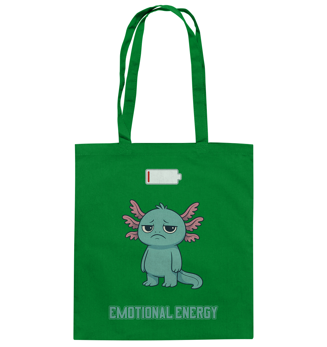 Emotional Energy – Axolotl (Türkis) - Baumwolltasche