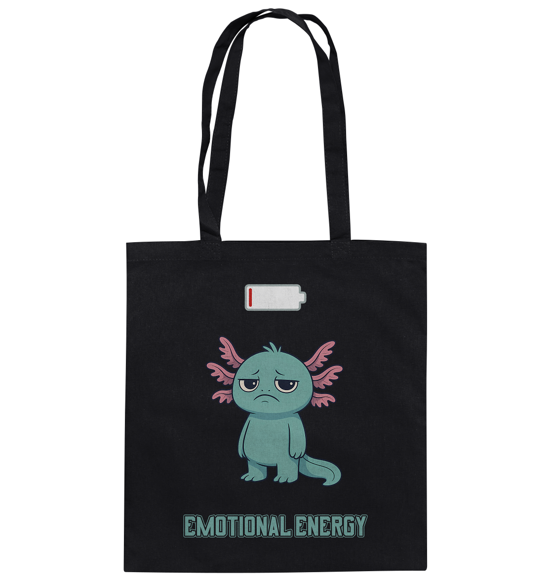 Emotional Energy – Axolotl (Türkis) - Baumwolltasche