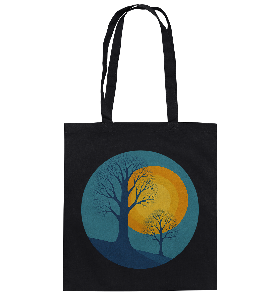 Sonnenklang Blau - Baumwolltasche