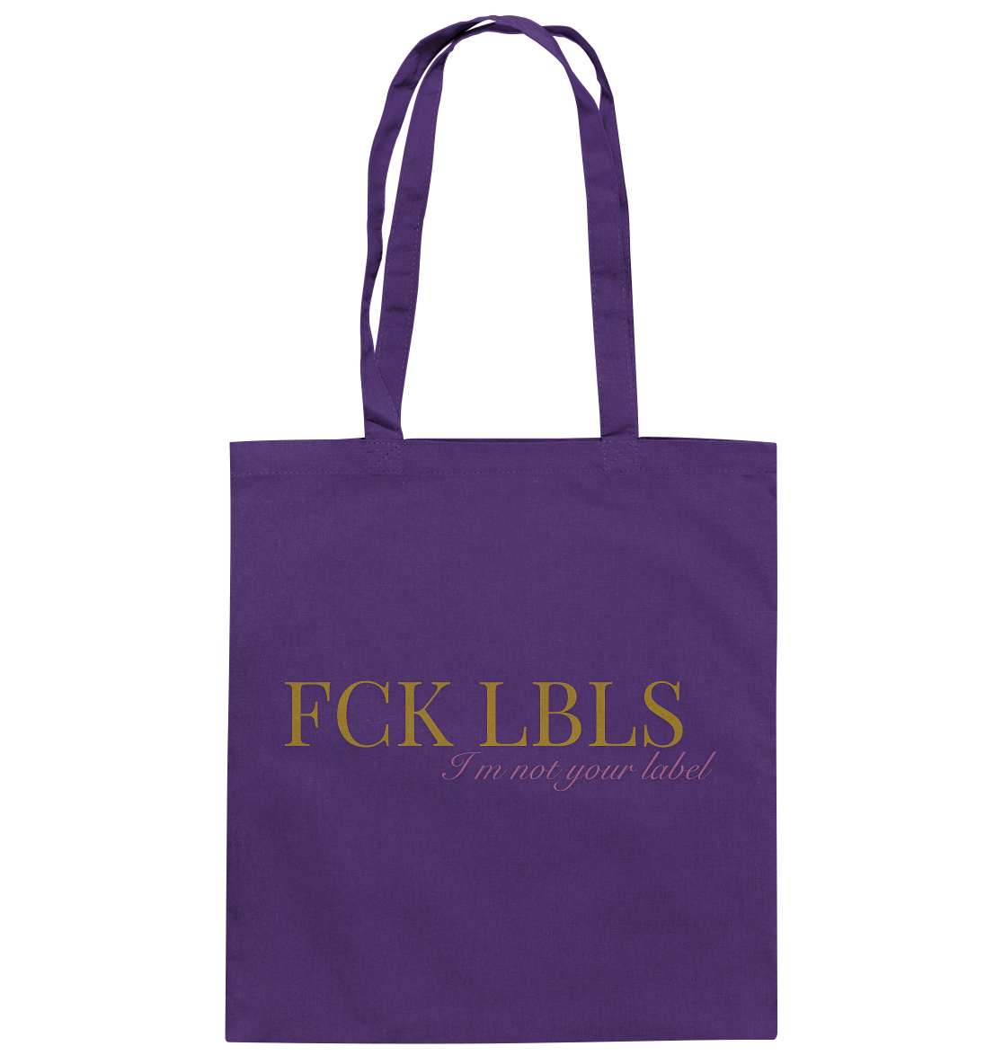 FCK LBLS – I'm not your label - Baumwolltasche